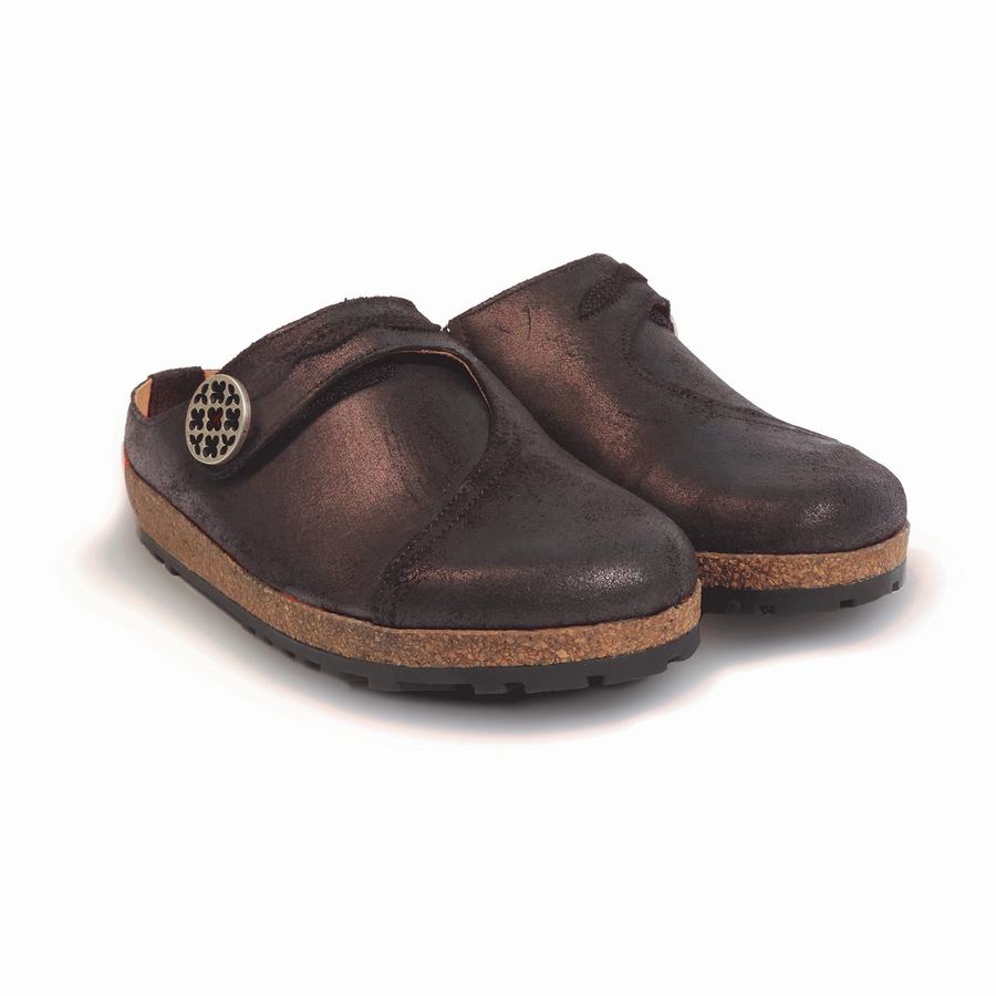 Haflinger Adventure Clogs Damen Braun | QXB6382SU