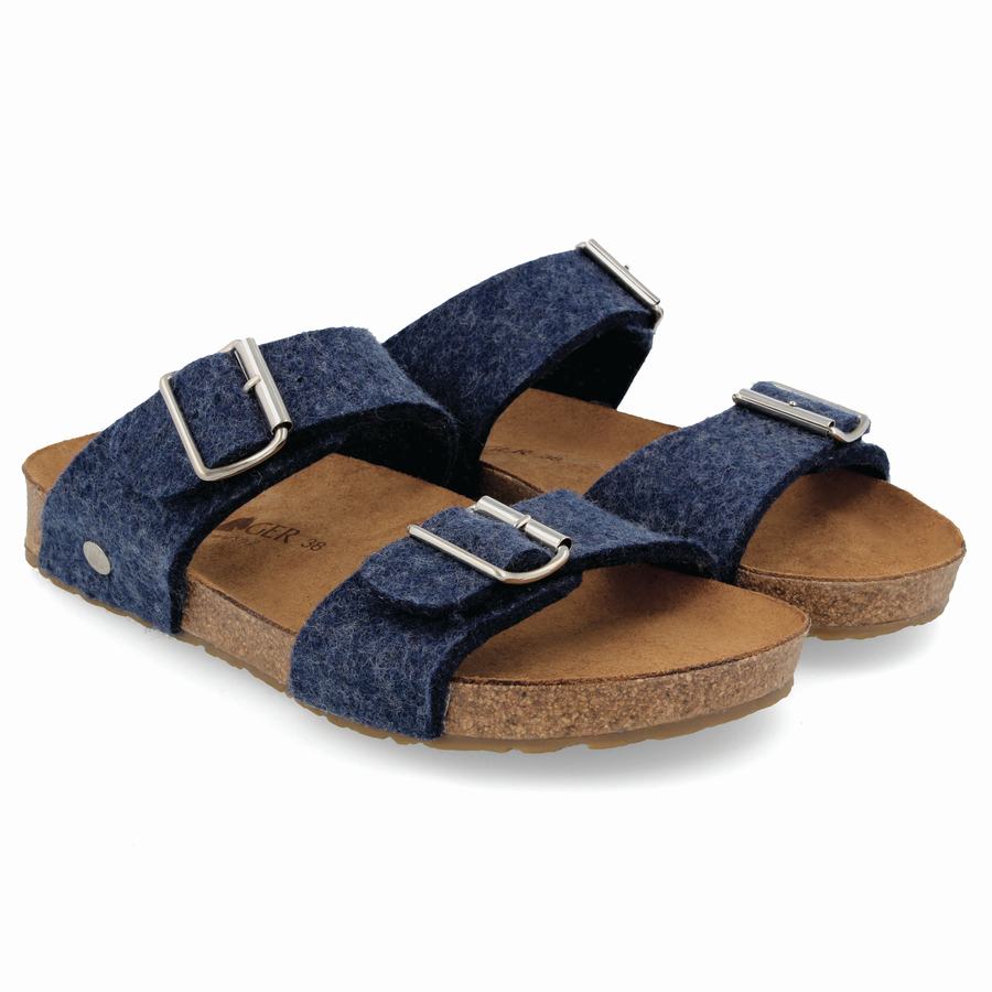 Haflinger Anabel Sandalen Herren Blau | SHB3284NH