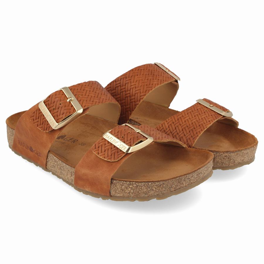 Haflinger Andrea Sandalen Damen Braun | PGB5338CL