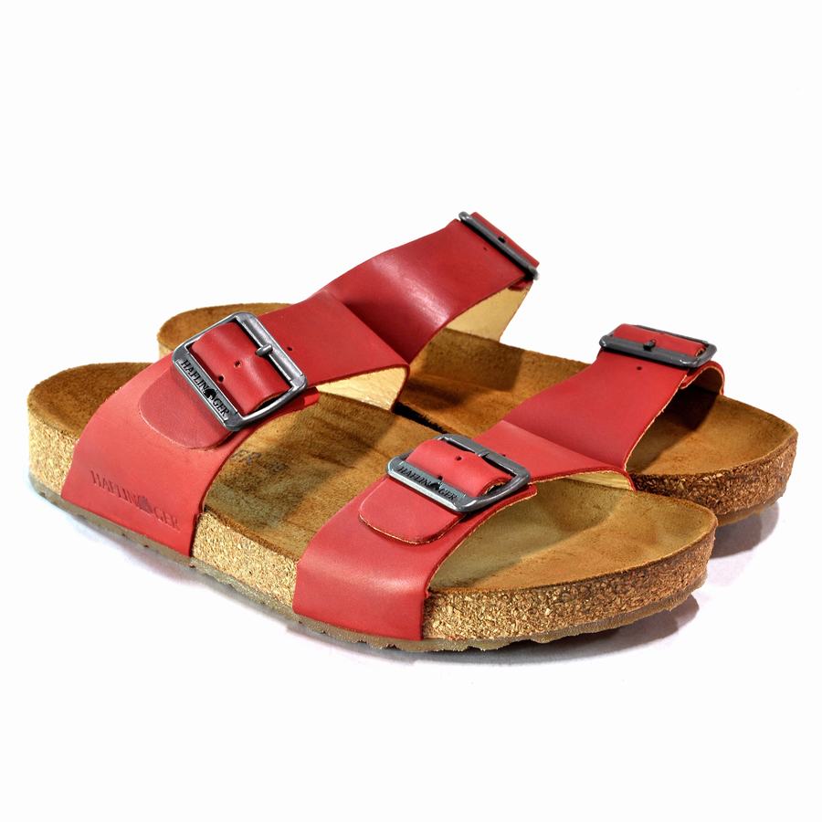 Haflinger Andrea Sandalen Damen Rot | HXI7075RR