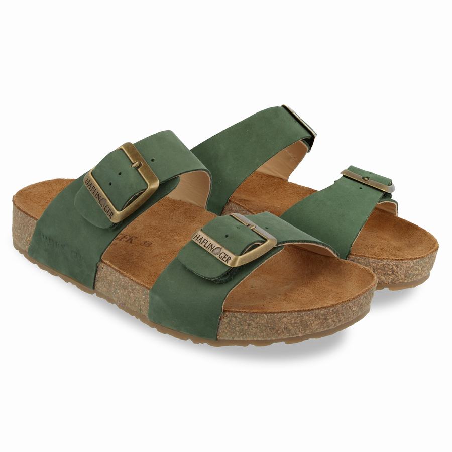 Haflinger Andrea Sandalen Damen Tiefesgrün | WHL8911RT