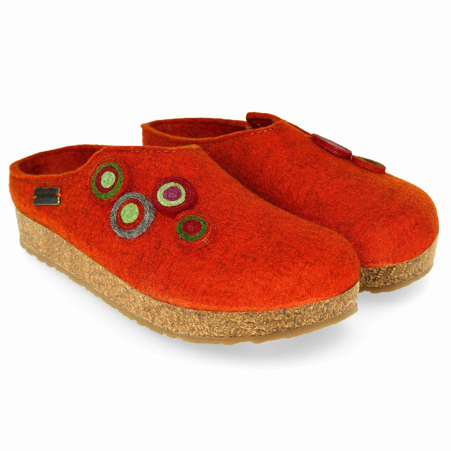 Haflinger Chloe Clogs Damen Rot | MZS5792CA