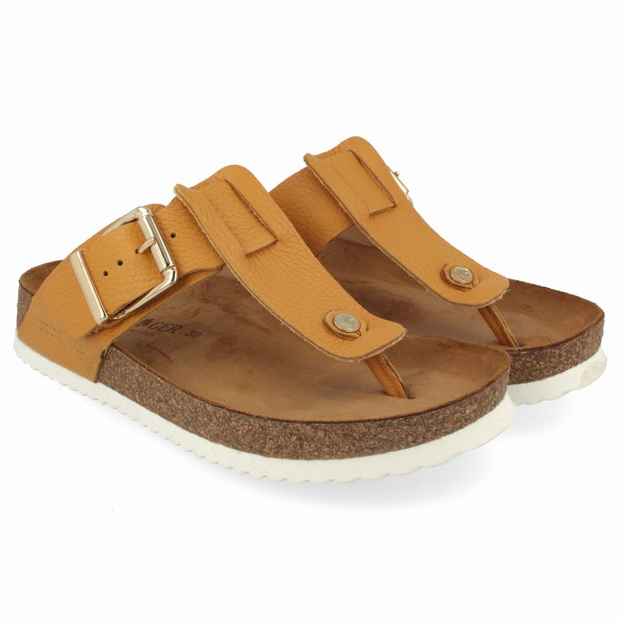 Haflinger Cora Sandalen Damen Gelb | TQS3545KV