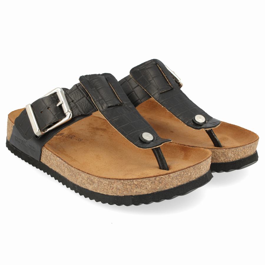 Haflinger Cora Sandalen Damen Schwarz | CPH2019AF