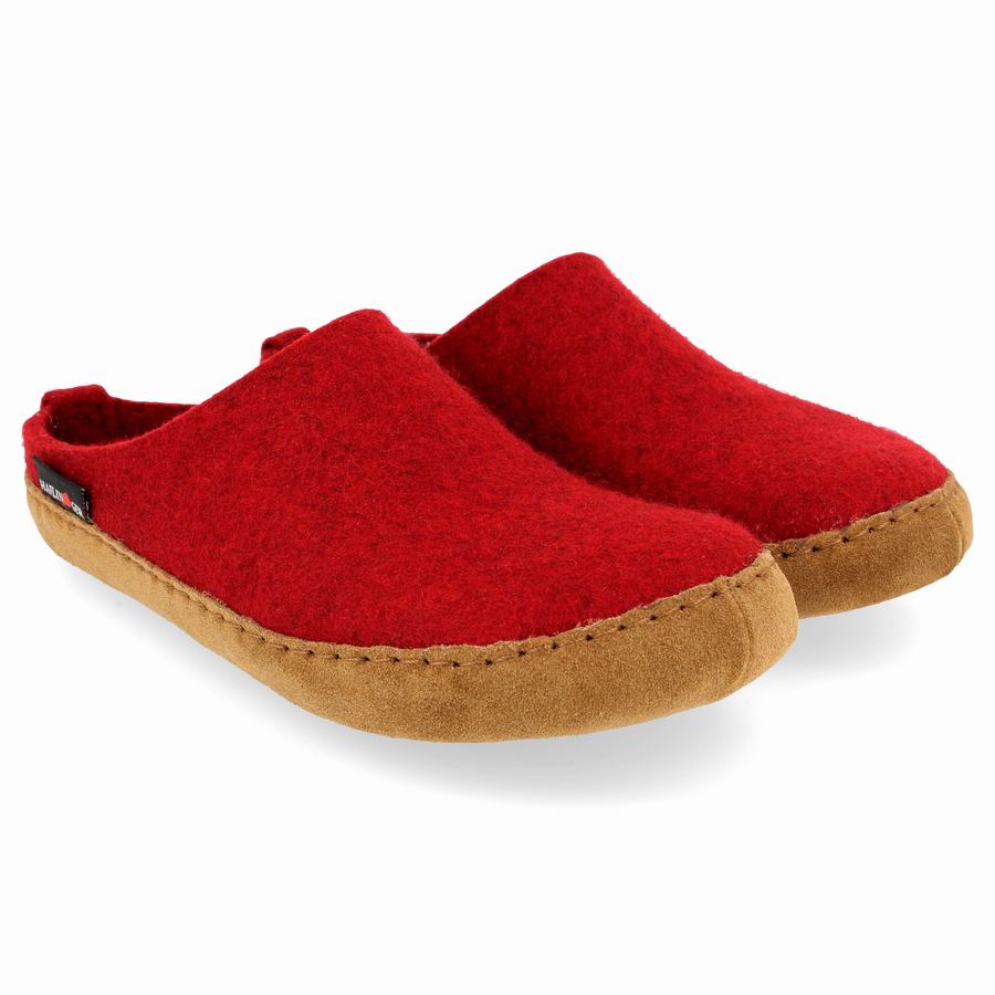 Haflinger Emils weicher Sohle Hausschuhe Damen Rot | PFT2813QU