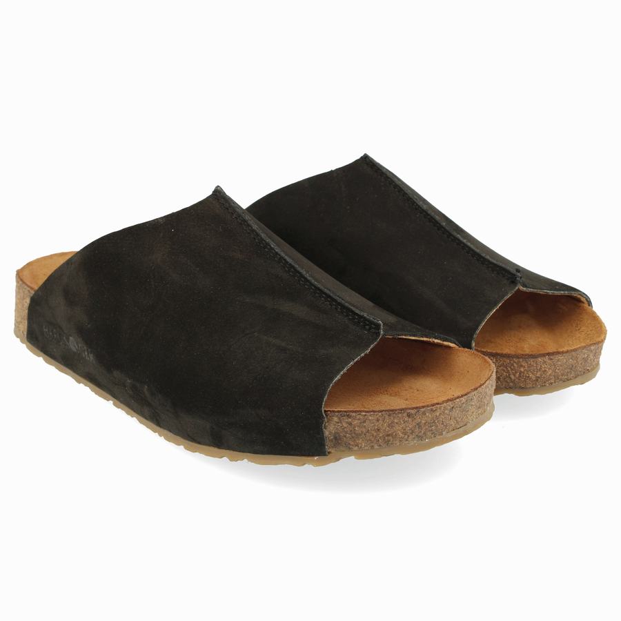 Haflinger Fortuna Sandalen Damen Schwarz | JPQ2046VD