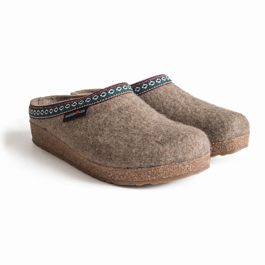 Haflinger Gz Clogs Damen Beige | YMV764OJ