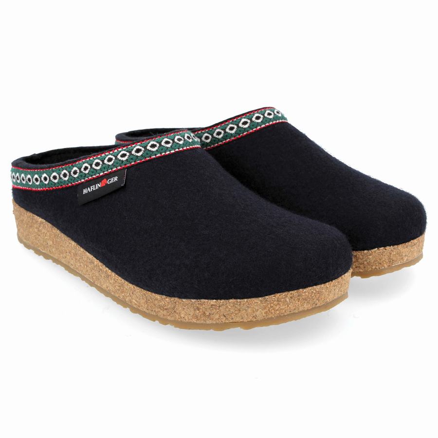 Haflinger Gz Clogs Damen Navy | SKY9989IH