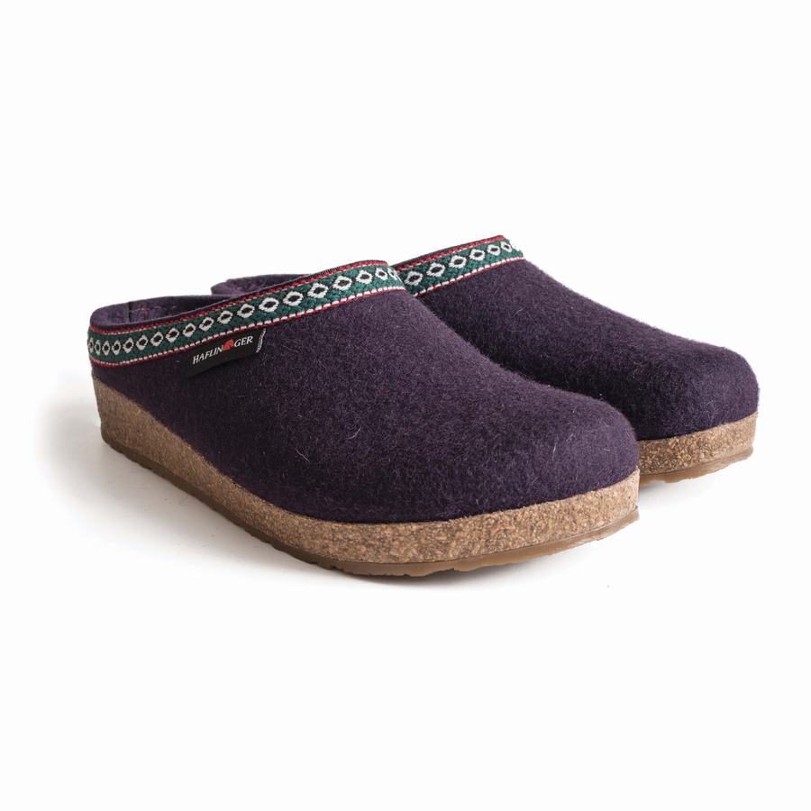 Haflinger Gz Clogs Damen Tiefeslila | DUQ750LX