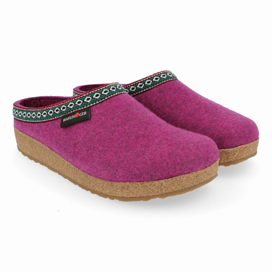 Haflinger Gz Clogs Herren Lila | KSI6648SA