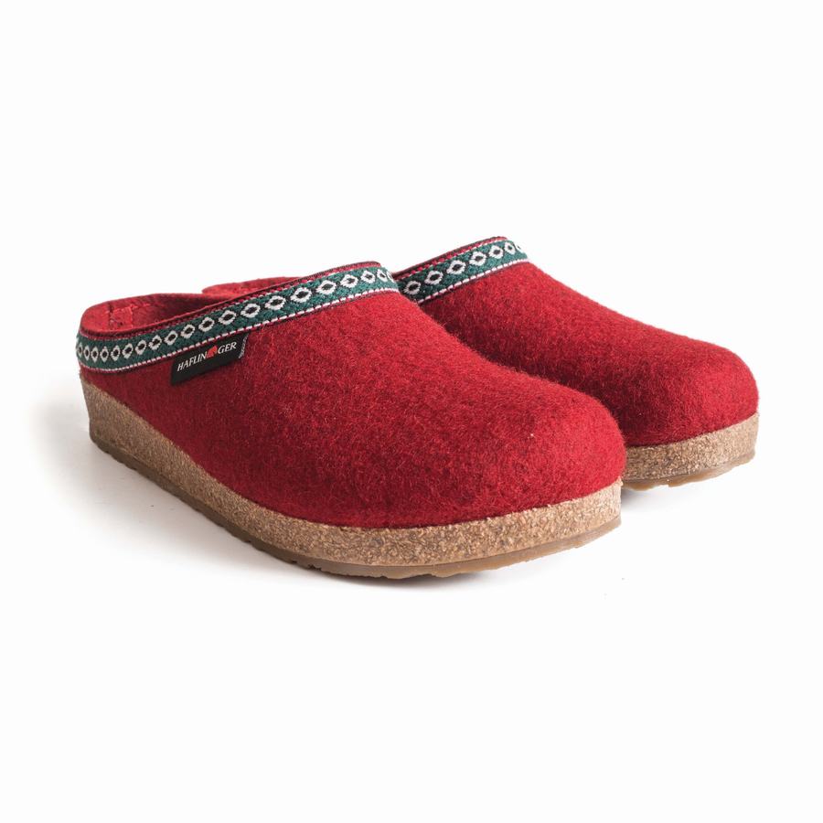 Haflinger Gz Clogs Herren Rot | EUU6117CA