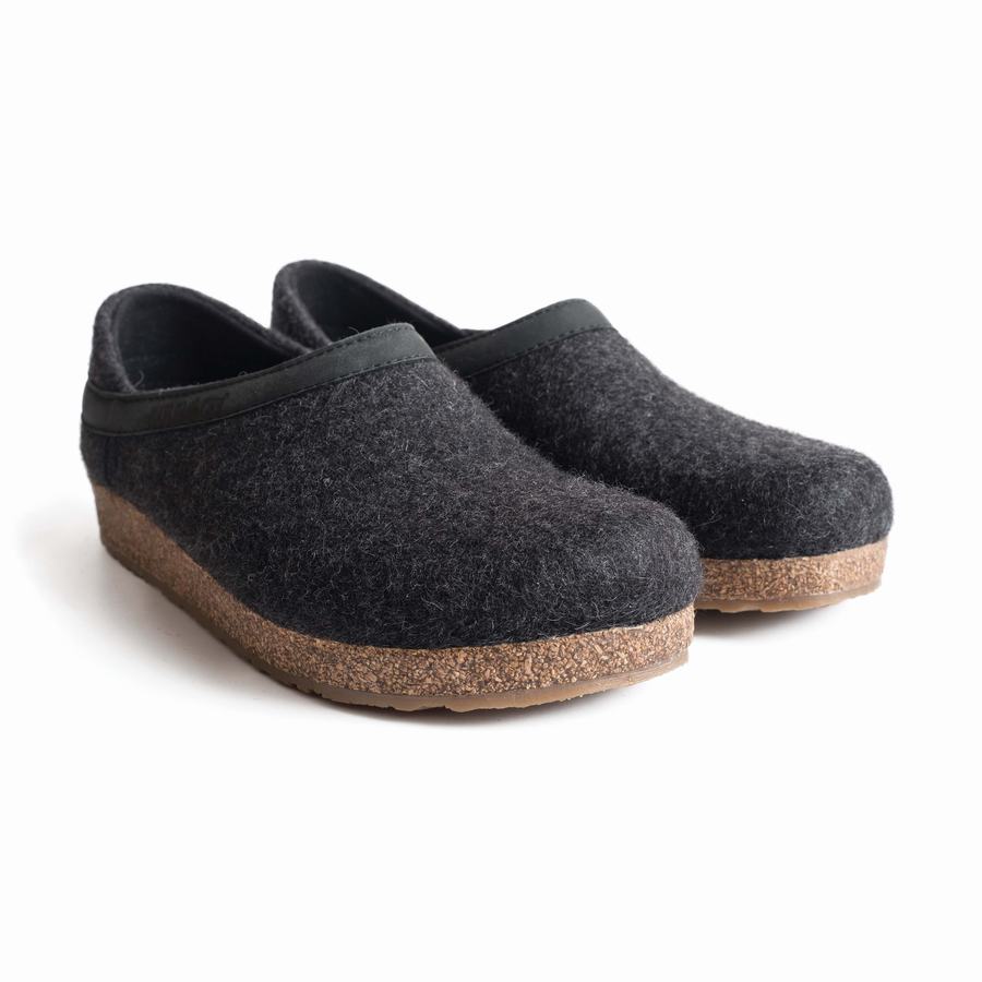 Haflinger Gzh Clogs Damen Dunkelgrau | AMB8959MJ