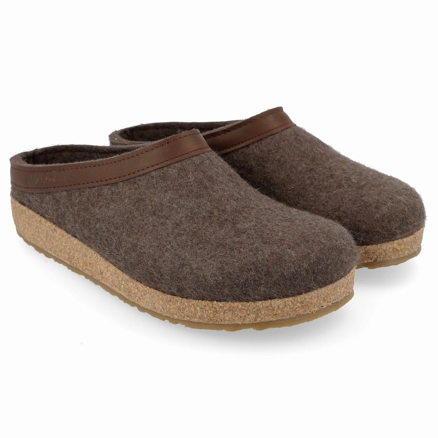 Haflinger Gzl Clogs Herren Braun | WBT8168IX