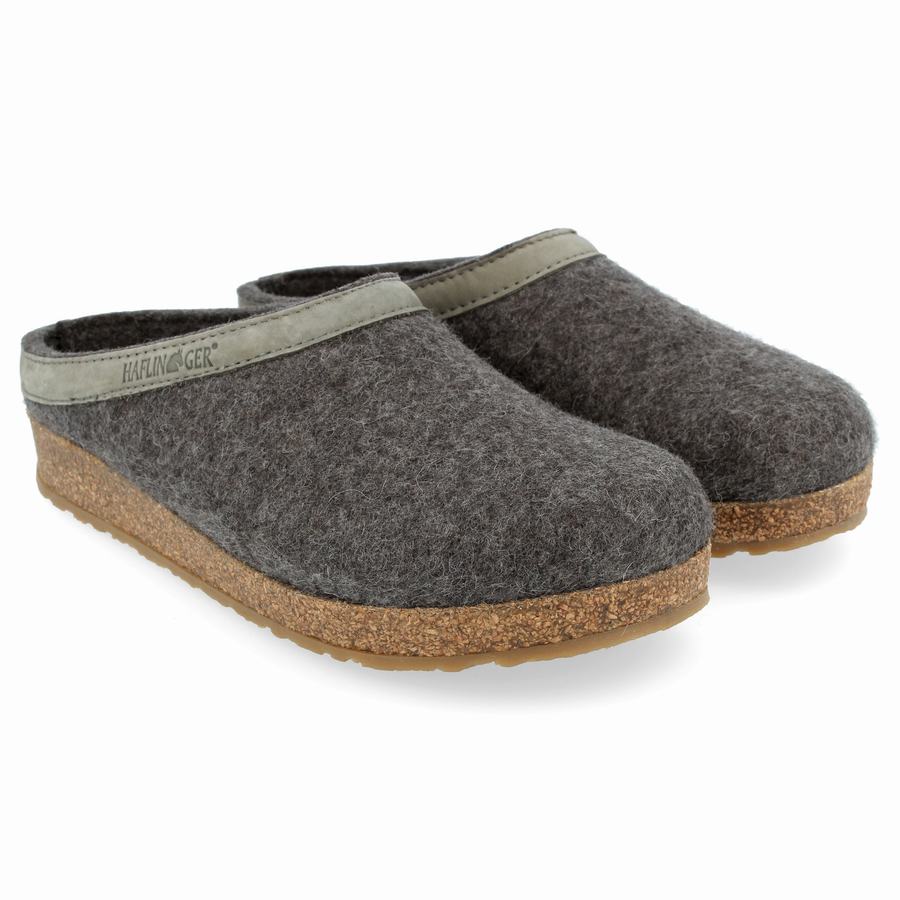 Haflinger Gzl Clogs Herren Grau | EVA4074DM