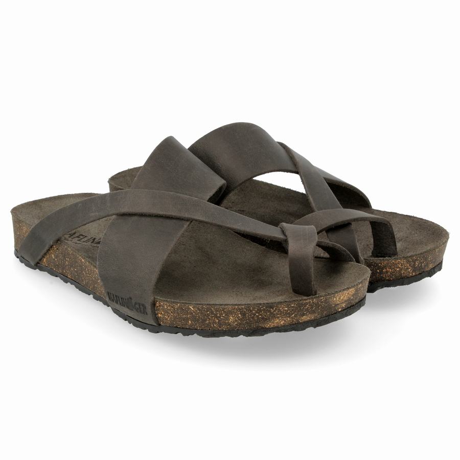 Haflinger Jackie Sandalen Herren Dunkelgrau | BCO461PO