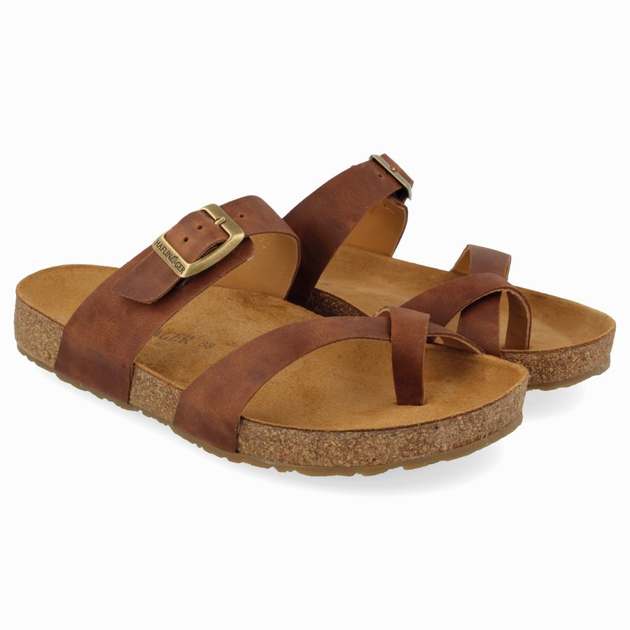 Haflinger Juno Sandalen Damen Braun | EJX268NZ