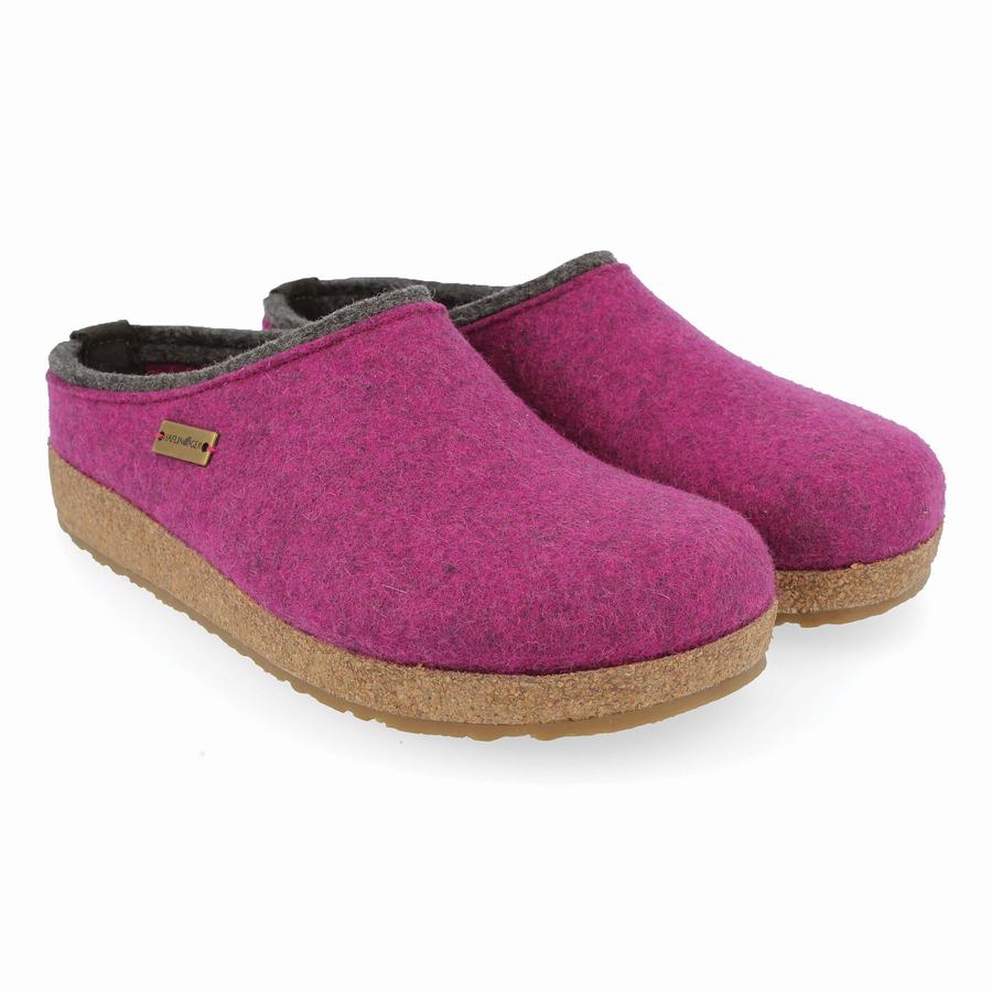 Haflinger Kris Clogs Herren Lila | LZG992KR