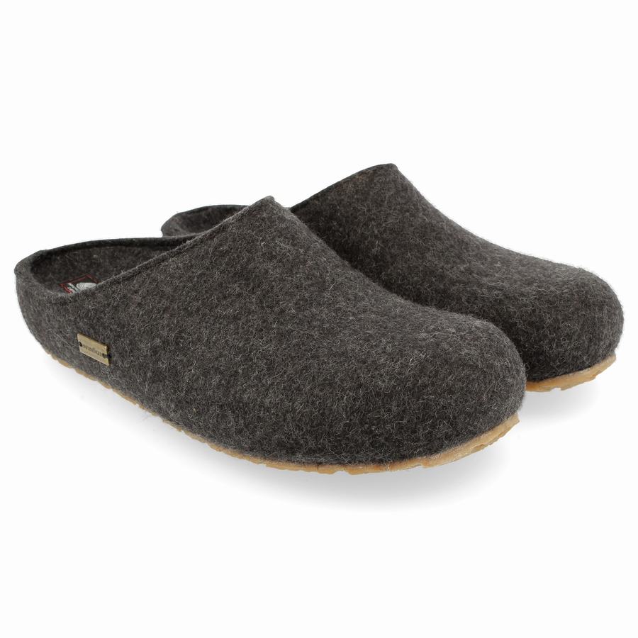 Haflinger Michl Clogs Damen Tiefesgrau | PAC4943TH