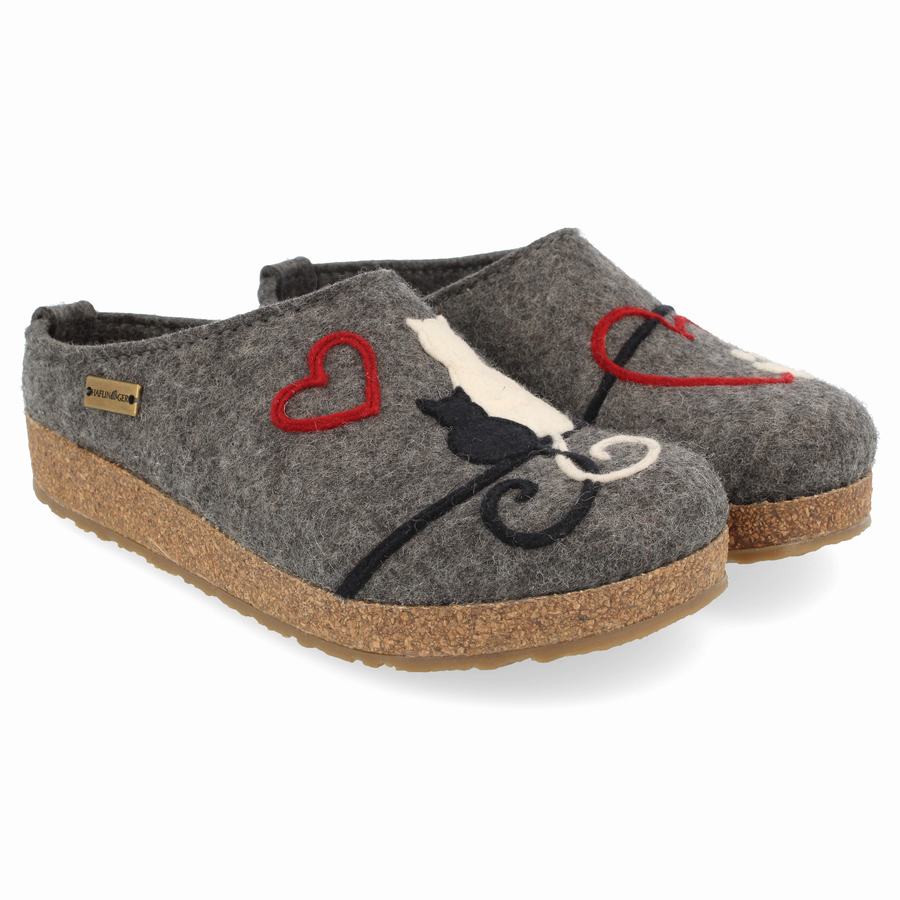 Haflinger Micini Clogs Damen Grau | KZI9087UG