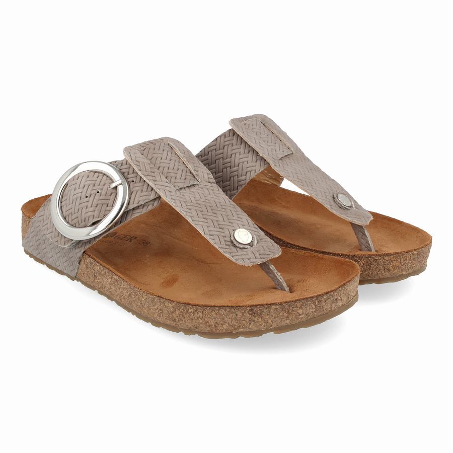 Haflinger Round Schnallen Corinna Sandalen Damen Beige | DZY4076KV