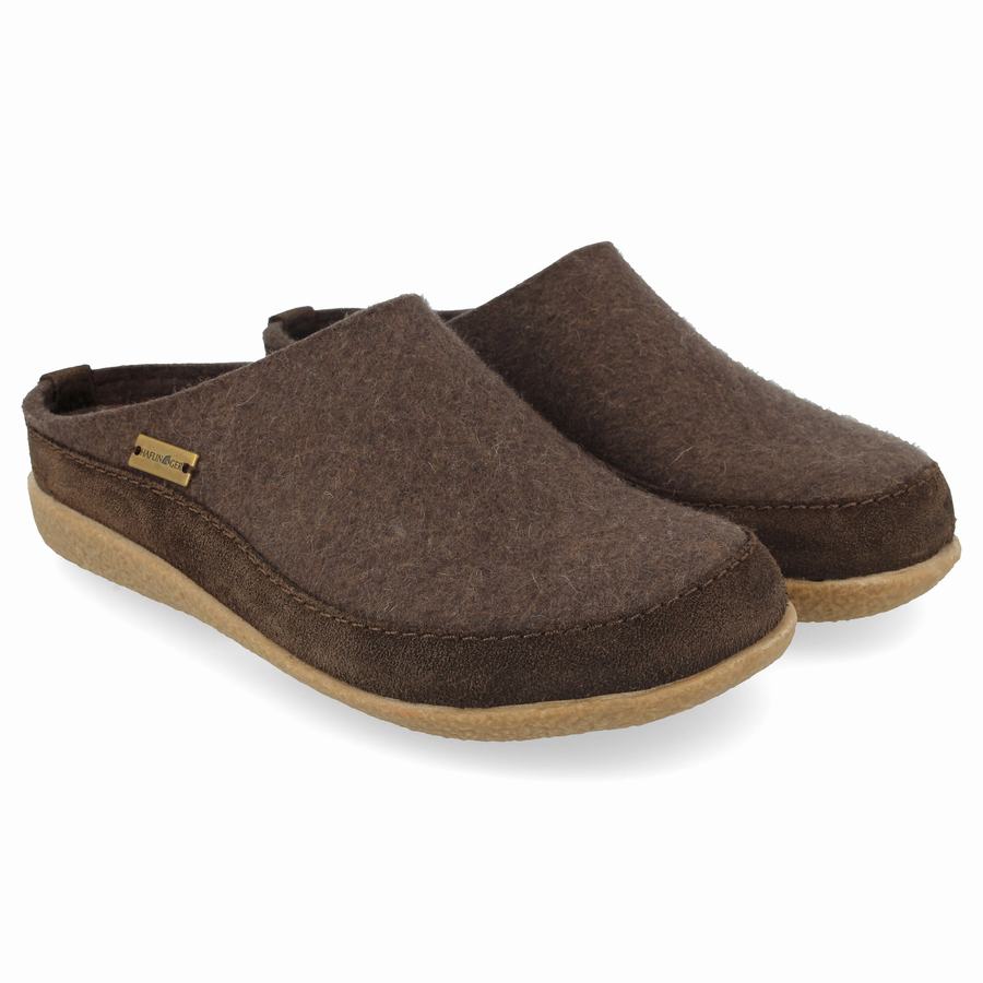 Haflinger Skane Clogs Herren Braun | KLY6747WU