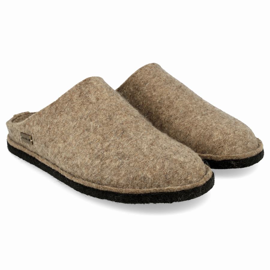 Haflinger Soft Novelty Hausschuhe Herren Beige | QNT7949SC