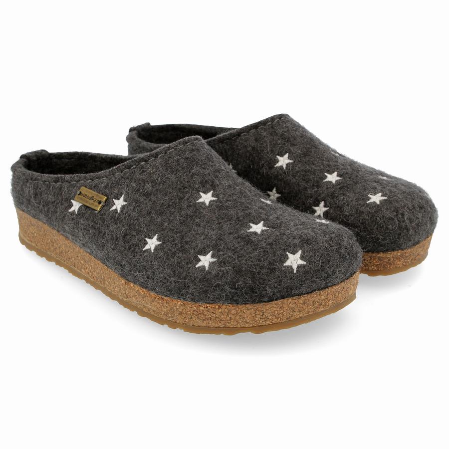 Haflinger Stelline Clogs Damen Grau | TCA1310EM