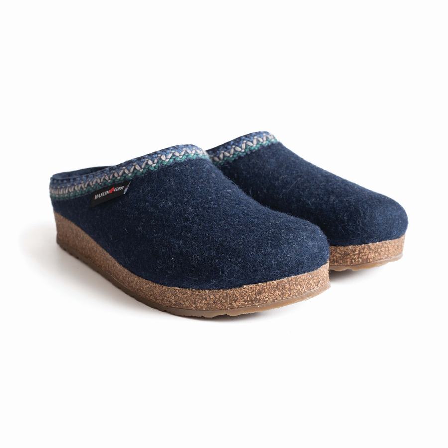 Haflinger Zigzag Clogs Herren Blau | DJW9530UJ