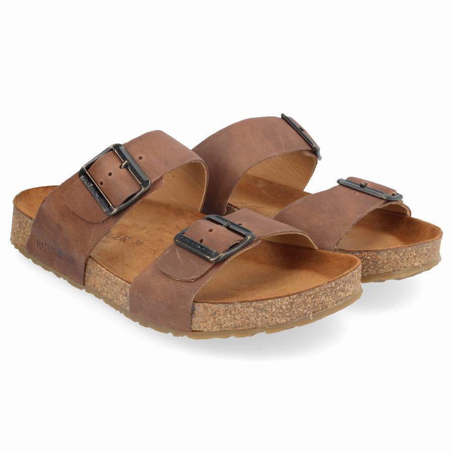 Haflinger Andrea Sandalen Damen Schokolade | QJY7044TR