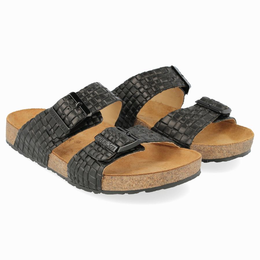 Haflinger Andrea Sandalen Damen Schwarz | HSB9466QF