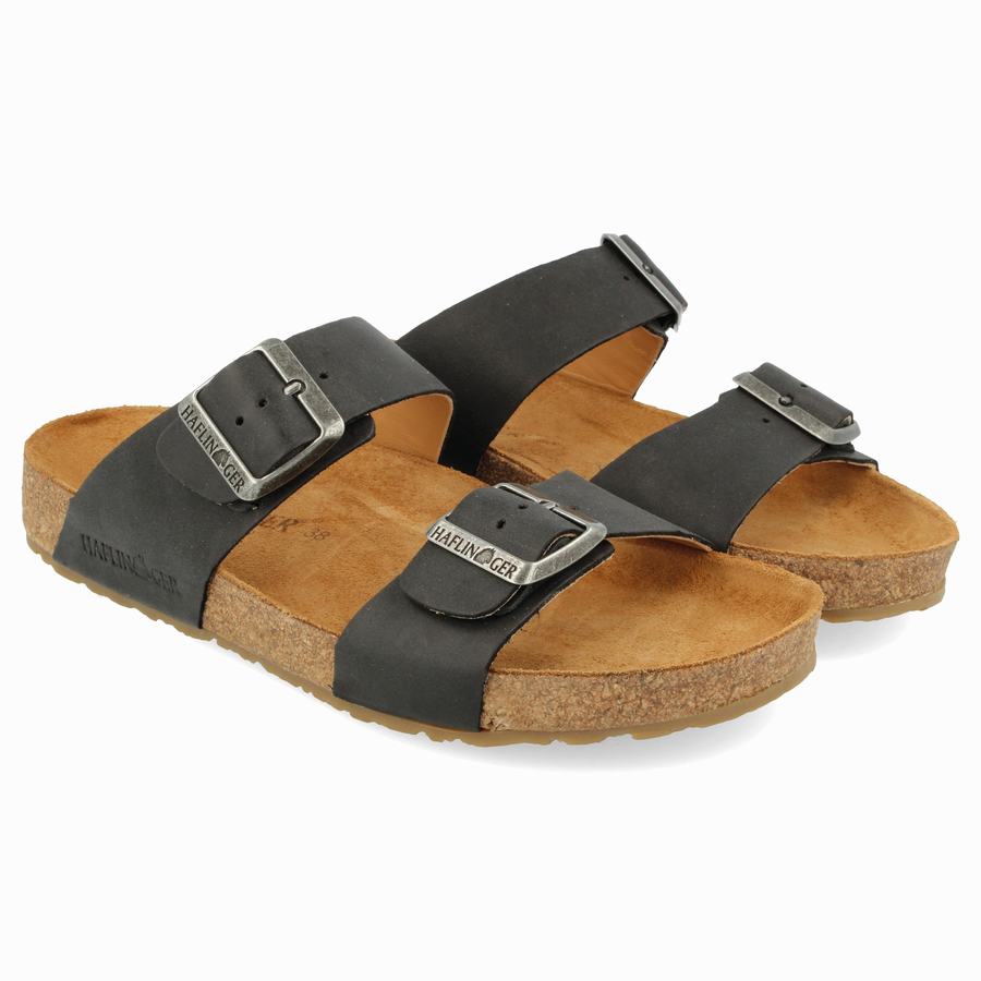 Haflinger Andrea Sandalen Damen Schwarz | WSG2414LJ