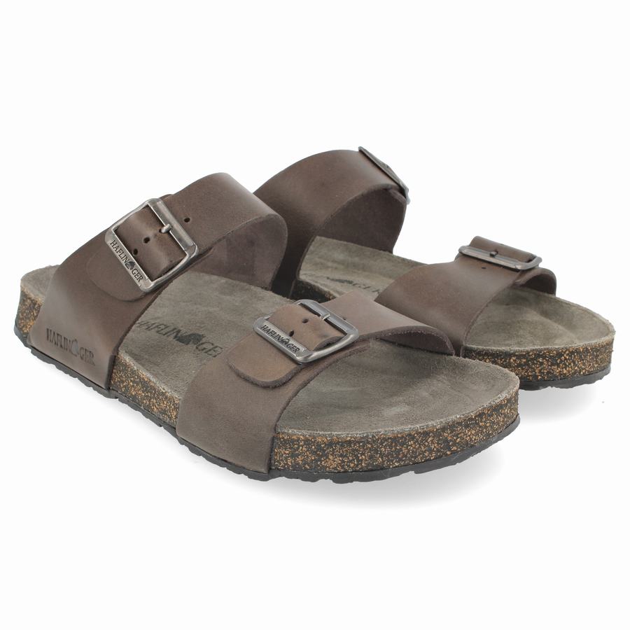 Haflinger Andrea Unlined Sandalen Damen Braun | PQV6212CC