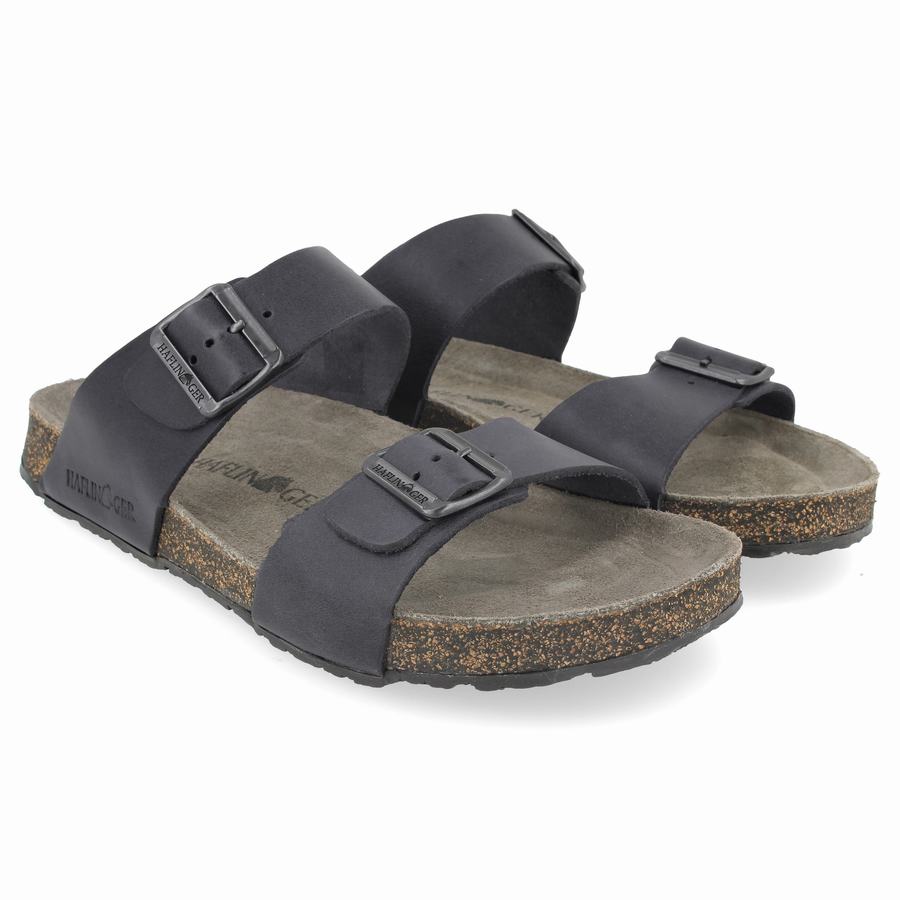 Haflinger Andrea Unlined Sandalen Damen Tiefesgrau | SZC503DC