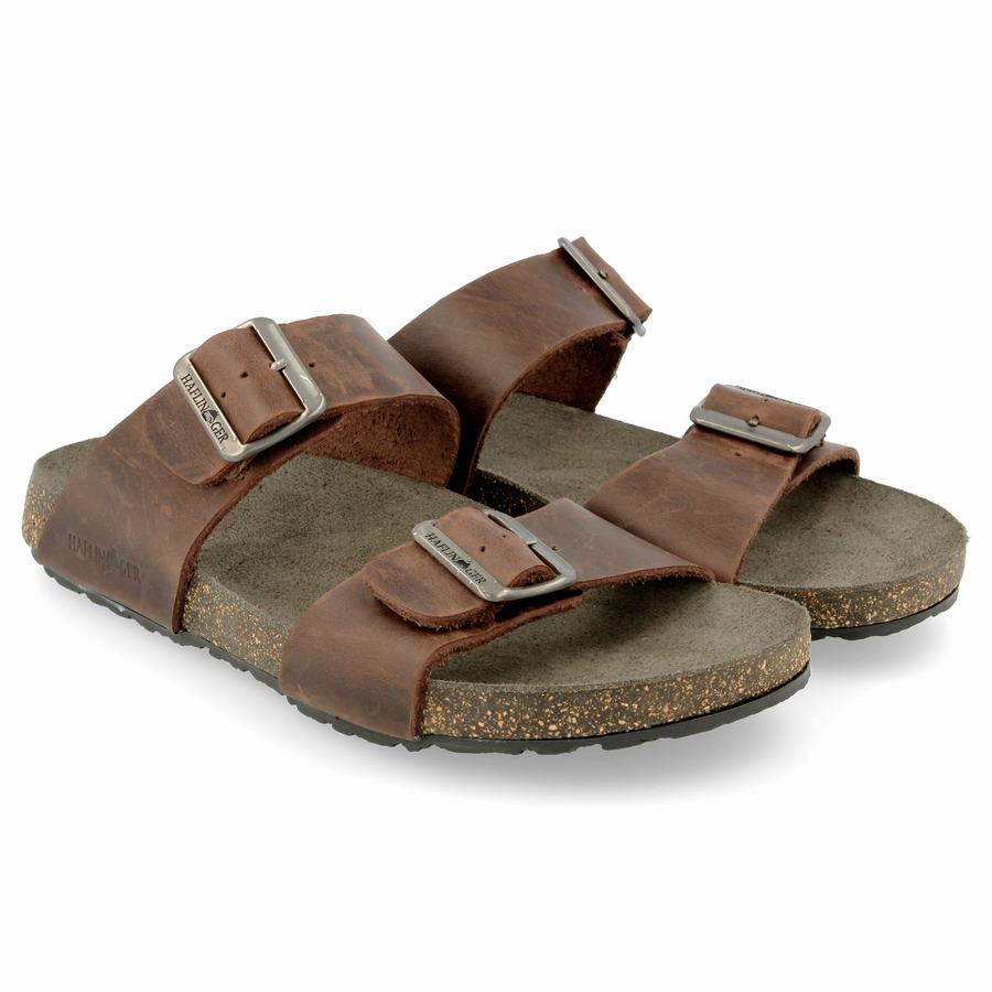 Haflinger Andrea Unlined Sandalen Damen Braun | YZH909CL