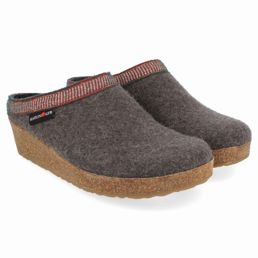 Haflinger Belle Clogs Damen Grau | FKN9419VA