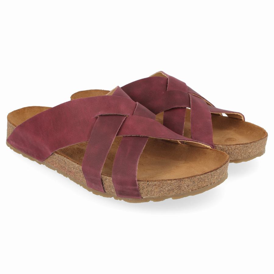 Haflinger Bo Sandalen Damen Tiefesrot | TRQ8292NT