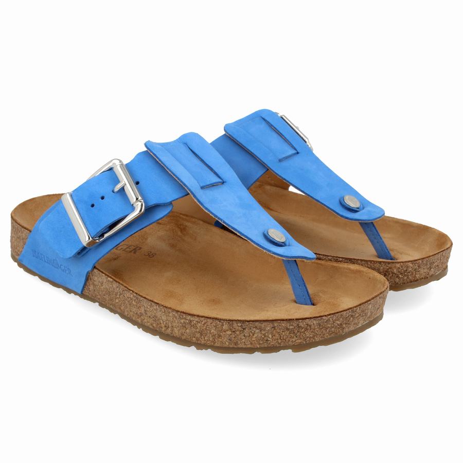 Haflinger Cora Sandalen Damen Blau | EZT4797LF