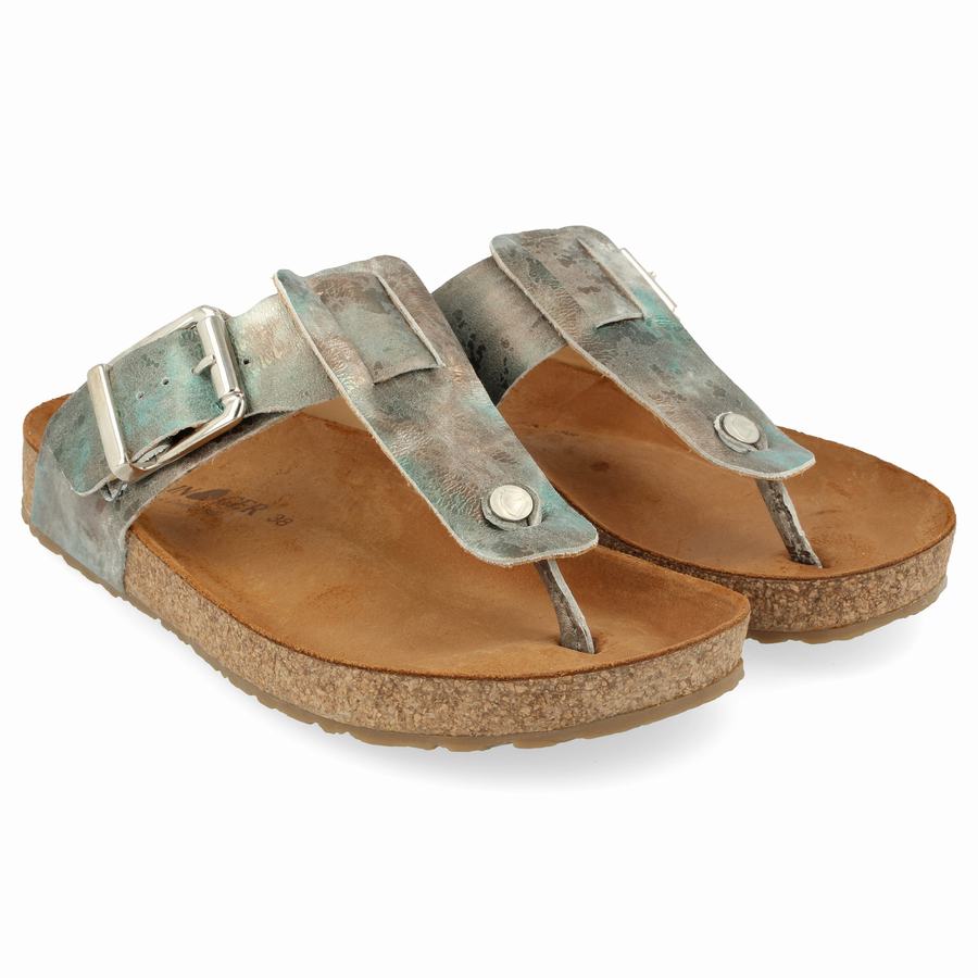 Haflinger Cora Sandalen Damen Hellgrün | XBC5474FQ