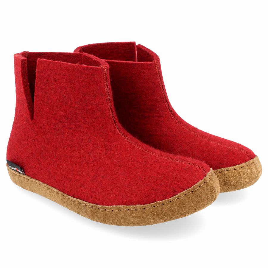 Haflinger Emils Stiefel Damen Rot | STJ8647GS