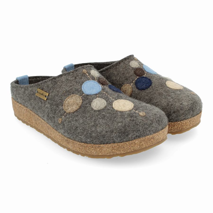 Haflinger Faible Clogs Damen Grau | DJS1913PY