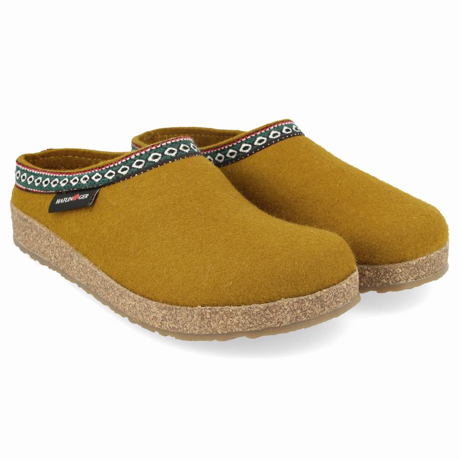 Haflinger Gz Clogs Damen Gelb | WEK1271XS