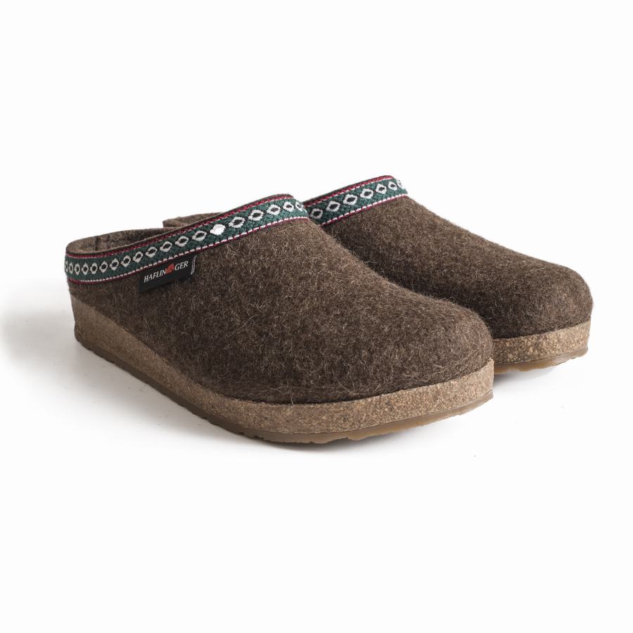 Haflinger Gz Clogs Damen Schokolade | VRJ311GY