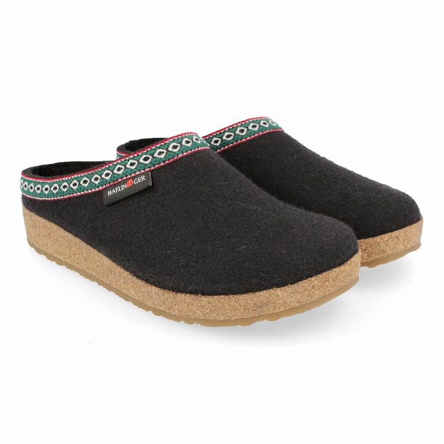 Haflinger Gz Clogs Damen Schwarz | XRP5131CU