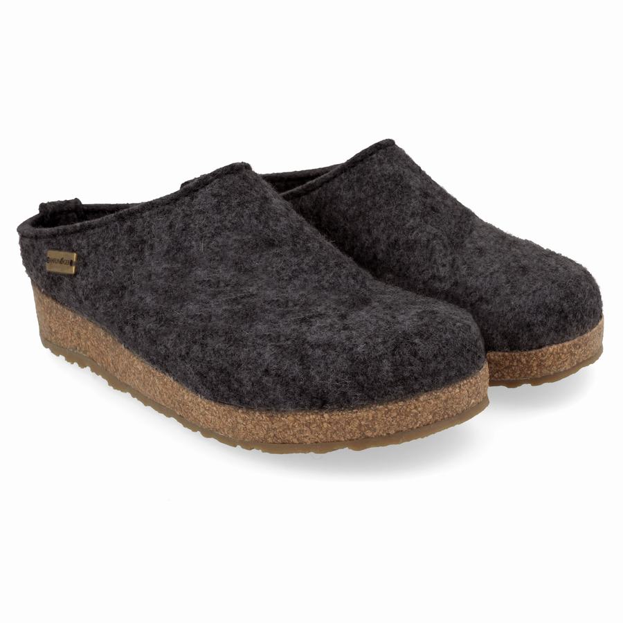 Haflinger Juliette Clogs Damen Tiefesgrau | JSB7413BB