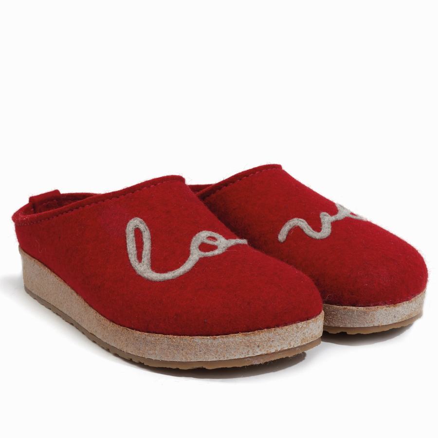 Haflinger Lovely Clogs Damen Rot | NJW5886PI