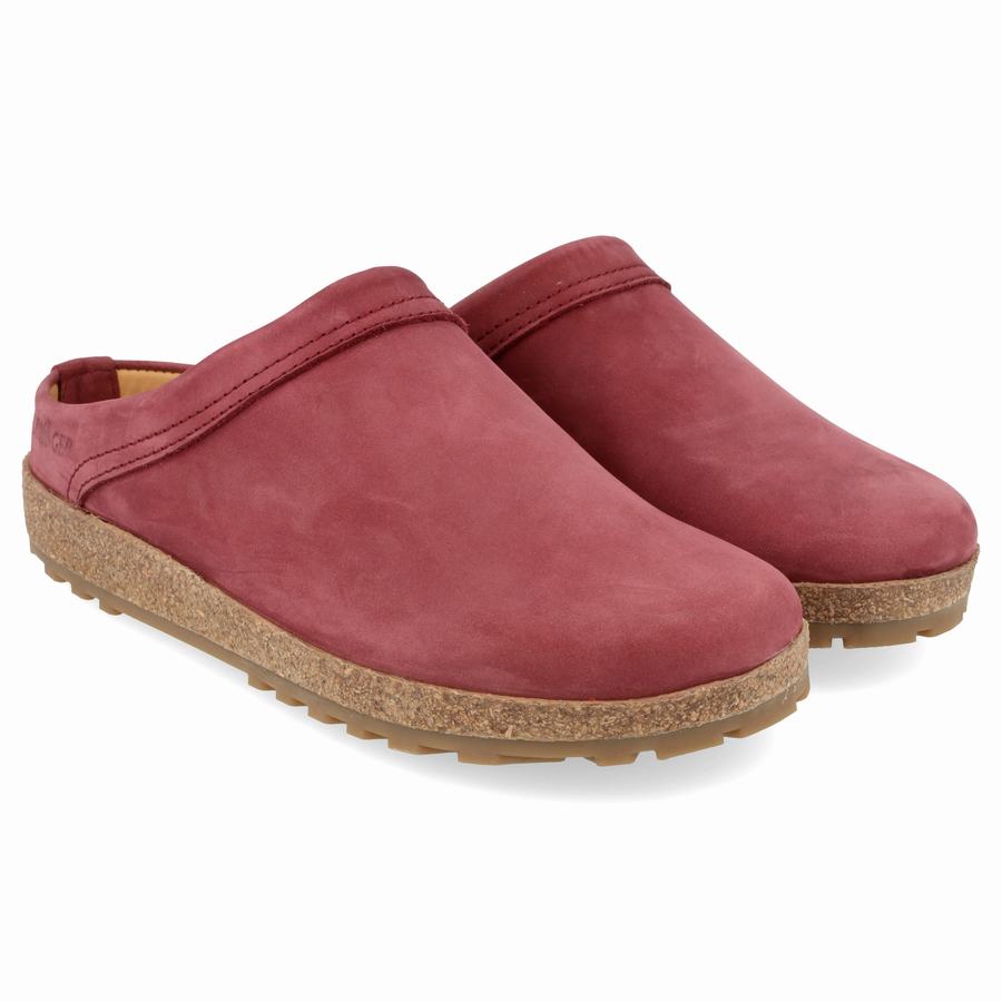 Haflinger Malmo Clogs Damen Rosa Rot | BZB836JZ