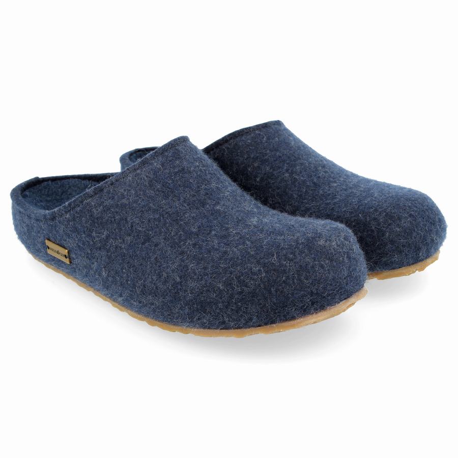 Haflinger Michl Clogs Damen Blau | TLR3749SK