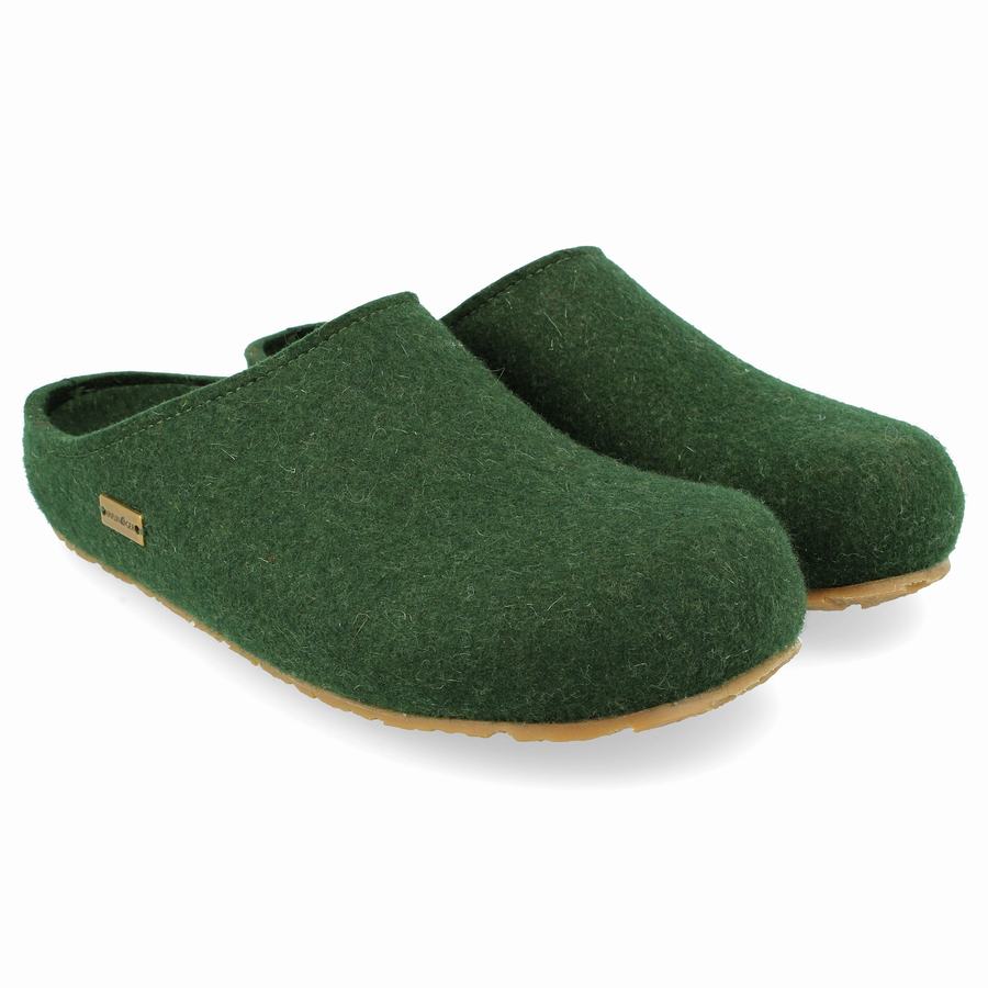 Haflinger Michl Clogs Damen Grün | XIF5493LR