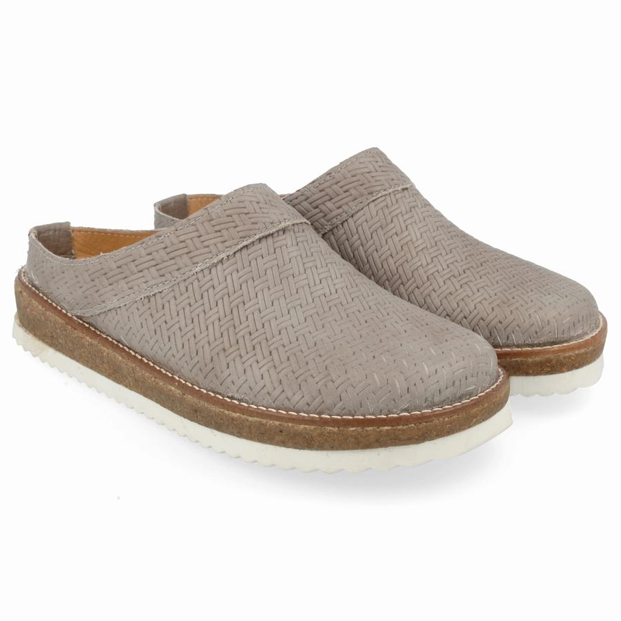 Haflinger Neo Clogs Damen Grau | XUI772IA