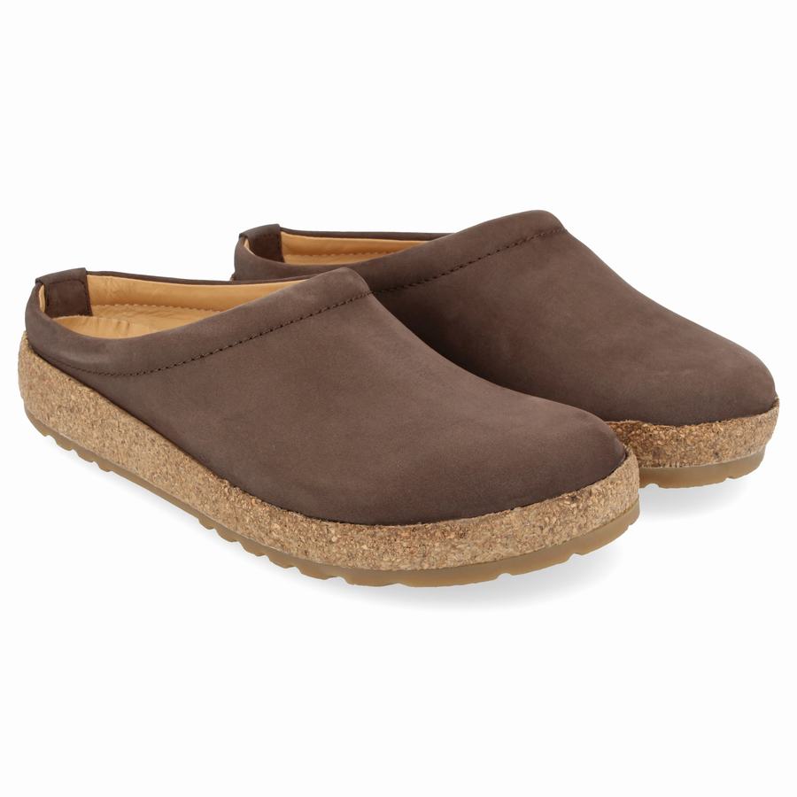 Haflinger Phillip Clogs Herren Schokolade | GPY2138UB